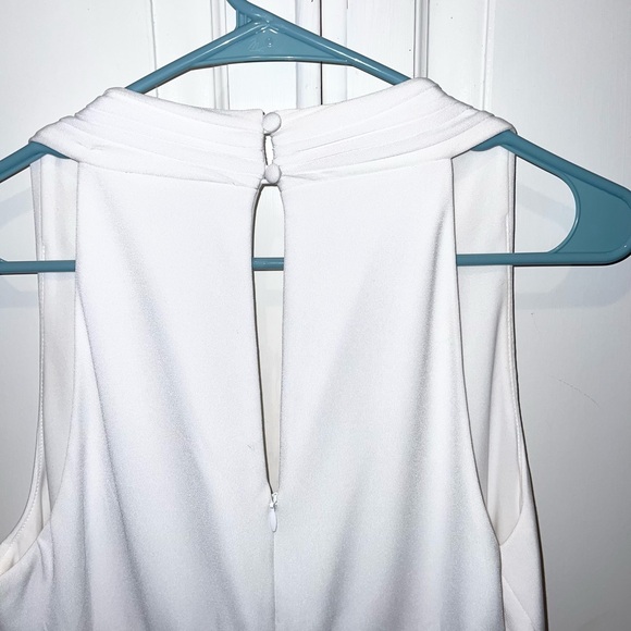 Boston Proper Flirty Fringe Mini Dress Pure White Sz 10 - Picture 6 of 7